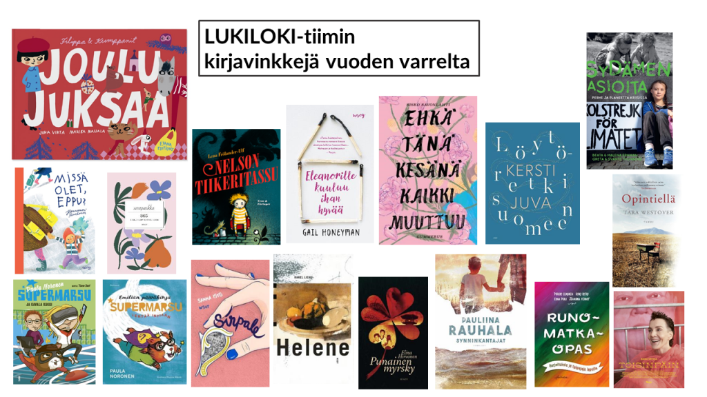 23. luukku: LUKILOKI-tiimin kirjavinkkejä vuoden varrelta